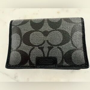 Coach Men’s Black & Grey Wallet